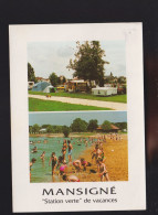 72 - Mansigné : Le Camping - La Plage - Malicorne Sur Sarthe