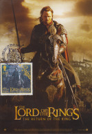 Carte  Maximum 1er  Jour  ISLE  OF  MAN   THE  LORD   OF  THE   RINGS    Le  Seigneur  Des  Anneaux   2003 - Cinema