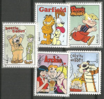 USA 2010 Comics - Sunday Funnies SC#4467/71 Cpl 5v Set VFU - Oblitérés