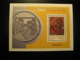 SANTO DOMINGO DE SILOS Burgos 2001 Milenario Stamp Bloc SPAIN Music - Blocs & Feuillets