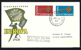 IRLAND FDC Mit Komplettsatz Europamarken 1968 - Siehe Bild - FDC