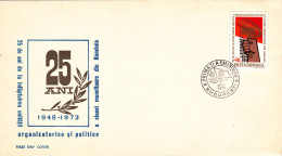 COMMUNIST PROPAGANDA 1973 COVERS FDC ROMANIA - FDC