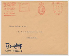 Meter Cover Netherlands 1957 Chocolate Factory Bensdorp - Bussum - Alimentazione
