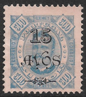 Timor – 1902 King Carlos Overprinted 15 Avos Over 300 Réis Mint Stamp - Timor