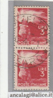 USATI ITALIA 1946 - Ref.00001U - "DEMOCRATICA" Coppia Di 2 Val. Lire 3 - - 1946-60: Used
