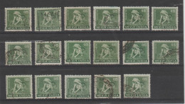 INDIA:  1965/66  RACCOLTA  THE   -  15 P. VERDE  US. -  RIPETUTO  17  VOLTE  -  YV/TELL. 193 - Used Stamps