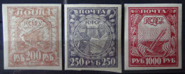 Russia - 1921 - Mi:RU 157,158,161 Yt:RU 145,146,149**MH - Look Scan - Ungebraucht