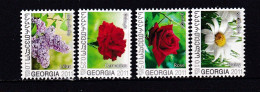 GEORGIA-2011-FLORA- ROSES-LILAC-MNH. - Roses