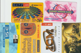 TC56 - 6 CARTES PREPAYEES DE DIVERS PAYS D'EUROPE Pour 1 € - Autres - Europe