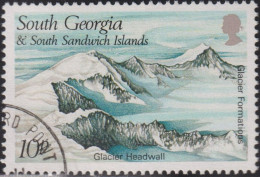 1989 Südgeorgien Und Südl. Sandwichinseln ° Mi:GS 176, Yt:FK-GS 192, Sg:GS 187,Glacier Formations: Glacier Headwall - Georgias Del Sur (Islas)