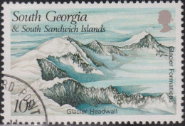 1989 Südgeorgien Und Südl. Sandwichinseln ° Mi:GS 176, Yt:FK-GS 192, Sg:GS 187,Glacier Formations: Glacier Headwall - South Georgia