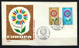 SPANIEN FDC Mit Komplettsatz Europamarken 1964 - Siehe Bild - FDC