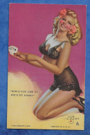 A MUTOSCOPE CARD - PIN-UP (Printed In U.S.A.) : Zoe Ozert - How'd You Like To Hold My Hand Lingerie - Pin-Ups