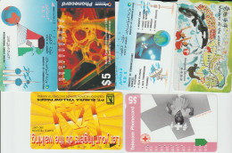 TC57 - 6 CARTES PREPAYEES DE DIVERS PAYS D'ASIE Pour 1 € - Otros - Asia