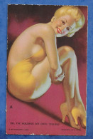 A MUTOSCOPE CARD - PIN-UP (Printed In U.S.A.) : Oh I' M Holding My Own , Thanks - Pin-Ups