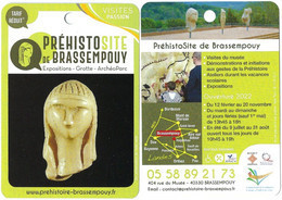 Fiche Touristique Visites Passion - Préhistosite De Brassempouy : Expositions, Grotte, Archéoparc (2022) - Other & Unclassified