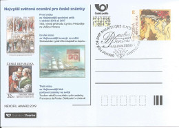 ZT 3 Czech Republic Awarded Stamps -  Mucha 2019 - Cartoline Postali