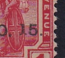 Trinidad & Tobago: 1915   Britiannia  'Red Cross' OVPT   SG174b    1d    ['1' Of '15' Forked Foot]   MH Pair - Trinidad En Tobago (...-1961)