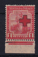 Trinidad & Tobago: 1916   Britiannia  'Red Cross' OVPT   SG175b    1d   [Date '19.10.16' Omitted]  MH  - Trinité & Tobago (...-1961)