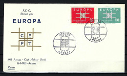 TÜRKEI FDC Mit Komplettsatz Europamarken 1963 - Siehe Bild - FDC