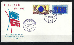 TÜRKEI FDC Mit Komplettsatz Europamarken 1964 - Siehe Bild - FDC