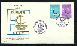 TÜRKEI FDC Mit Komplettsatz Europamarken 1966 - Siehe Bild - FDC