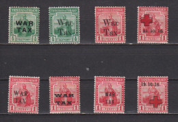 Timbres Neufs* De Trinité Et Tobago De 1916 1918 Variations WAR TAX MH - Trinidad Y Tobago