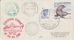 1985 - POLOGNE - EXPEDITION POLAIRE ANTARCTIQUE ! ENVELOPPE OBLITERATION PAQUEBOT  / PUNTA ARENAS (CHILE) - Altri & Non Classificati