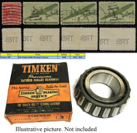 USA United States 1926/1942 4 Stamp Perfin TRB By The Timken Roller Bearing Company From Canton Lochung Perfore - Perfins