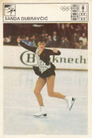 Figure Skating Sanda Dubravcic Croatia Trading Card Svijet Sporta - Pattinaggio Artistico