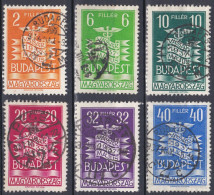 Hongrie 1937 Mi 543-548  (A10) - Gebraucht