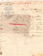 79-NIORT-RARE LETTRE MANUSCRITE 1900-E. BENOIST ALPONSE MAIN FILS-CUIRS -CHAMOIS- TANNERIE - ARBELLOT DENOUIC BELLAC - Straßenhandel Und Kleingewerbe