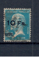 POSTE AERIENNE N°4 PASTEUR 10F / 1F50 Bleu Oblitéré CàD (SURCHARGE MODERNE) - 1927-1959 Oblitérés