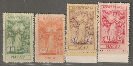 MACAO - N°323D/G Nsg (1945) Surtaxe De Bienfaisance - Nuevos