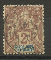 GUADELOUPE N° 28 CACHET BASSE TERRE  / Used - Oblitérés