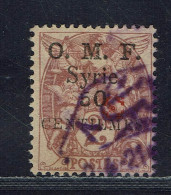Syrie. 1920. N° 49 A Oblitéré. Fleuron Rouge TB. - Used Stamps