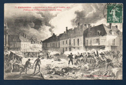 28. Châteaudun. Combat Sur La Place Du 18 Octobre 1870. ( Tableau De Philippoteaux  à L'Hôtel De Ville). 1909 - Chateaudun