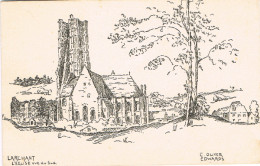 77-023 Larchant - L'Eglise Vue Du Sud H.Vaillot Imprimeur Nemours - Larchant
