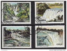 Zm0717u Zambia 1993, SG 717-720 Waterfalls Of Zambia, Fine Used - Zambie (1965-...)