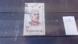 MADAGASCAR YVERT N° 315 - Used Stamps