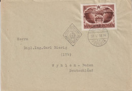 HONGRIE - 1950 - ENVELOPPE FDC De BUDAPEST => WYHLEN - BADEN (GERMANY) - FDC