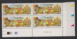 FRANCE - 2018 - N° YT. 5243 - Kaysersberg - Bloc De 4 Coin Daté - Neuf Luxe ** / MNH / Postfrisch - 2010-2019