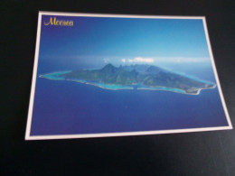 BELLE CARTE...VUE AERIENNE DE L'ILE DE MOOREA - Polinesia Francese