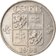 Monnaie, Tchécoslovaquie, 2 Koruny, 1991, TTB, Copper-nickel, KM:148 - Tchéquie