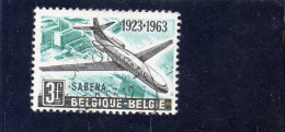 1963 Belgio - Compagnia Aerea Sabena - Used Stamps