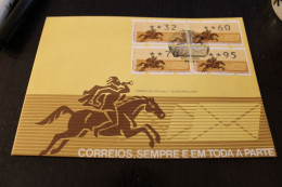 Portugal 1990; ATM-Satz Auf FDC - Timbres De Distributeurs [ATM]