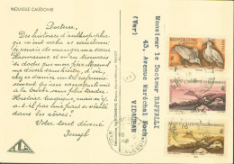 CP Publicitaire Ionyl Nouvelle Calédonie YT N°261 262 263 CAD Nouméa 16 2 1948 - Storia Postale