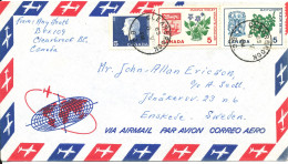 Canada Air Mail Cover Sent To Sweden 8-5-1965 - Luftpost