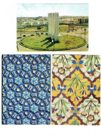 Lot 3 Cpm - PAKISTAN - Mausolée De Rukni Alam Décor Mural MULTAN - Jardins - Karachi 1984 - Pakistán