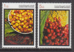 2012 United Arab Emirates Liwa Date Festival GOLD  Complete Set Of 2 MNH - United Arab Emirates (General)